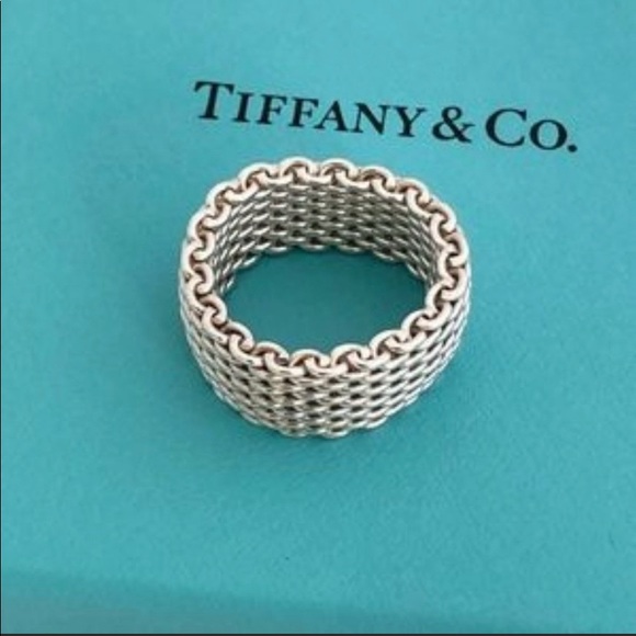 Tiffany & Co. Jewelry - Tiffany & Co silver mesh ring